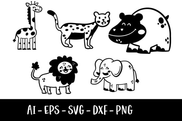 Download Jungle Animal Doodles - Doodle Collection