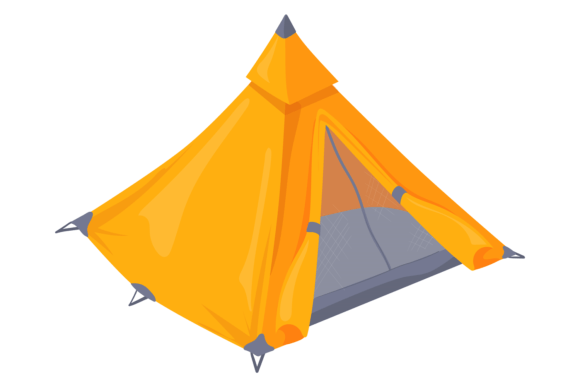Download Camping Tent Icon. Tourist Outdoor Carto - Tour Collection