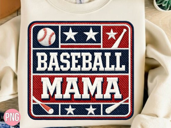 Download Baseball Mama PNG Red White Blue PNG - Blue png Collection