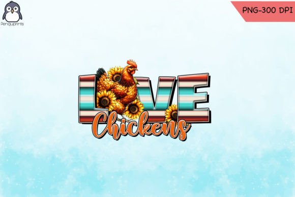 Download Western Love Chickens Sublimation - Love Collection