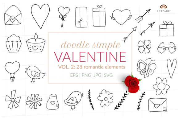 Download Doodle Valentine Svg, Valentines Clipart - Doodle Collection