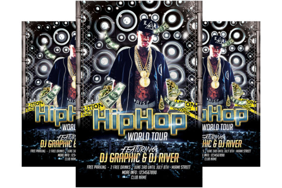 Download Hip Hop Tour Flyer Template - Tour Collection