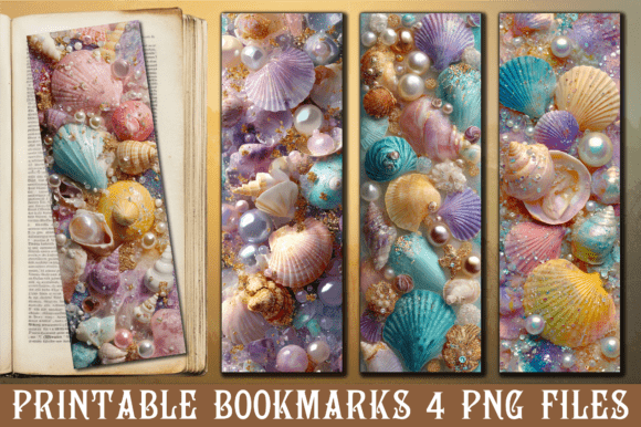 Download Colorful Rainbow Ocean Shell Bookmark - Ocean Collection