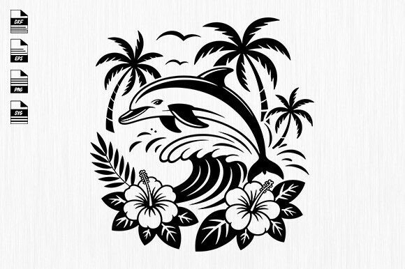 Download Sunset Dolphin Ocean Svg - Ocean Collection