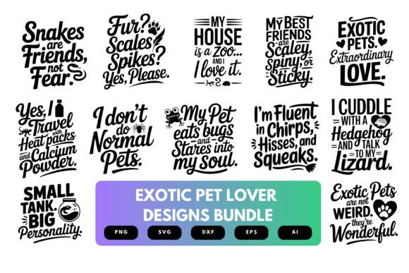 Download Exotic Pet Lover SVG Bundle - Love Collection