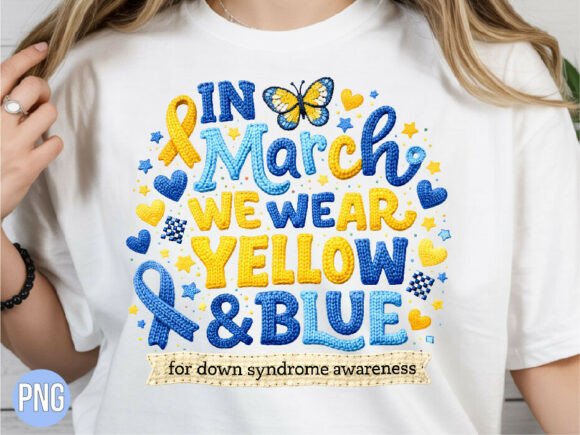 Download Down Syndrome Awareness Yellow Blue PNG - Blue png Collection