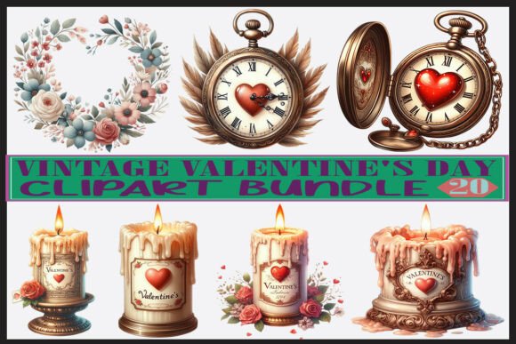 Download Retro Romantic Love Illustrations - Love Collection