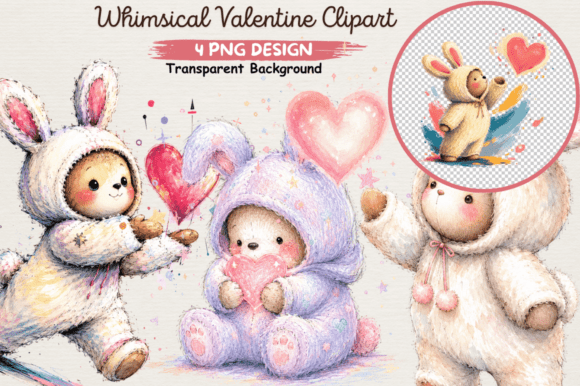 Download Whimsical Valentine Clipart PNG,love PNG - Love Collection