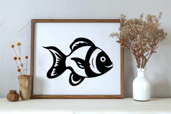 Download Silhouette of a Clown Fish Illustration - Fish illustration Collection