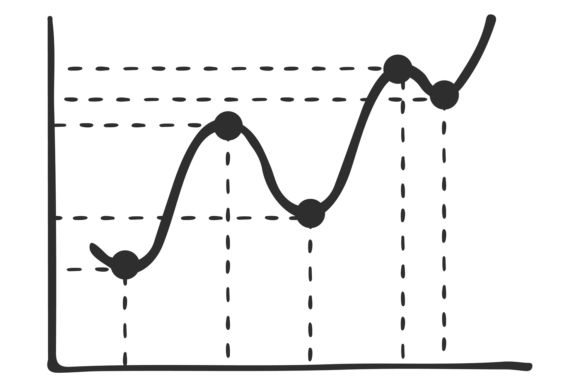 Download Smooth Line Chart Doodle. Data Diagram I - Doodle Collection