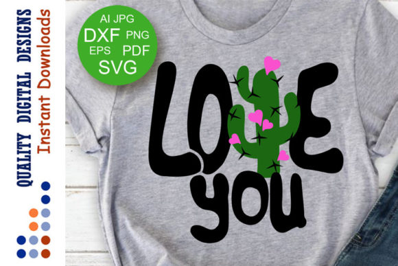 Download Love You Cactus Valentine's Day Decor - Love Collection